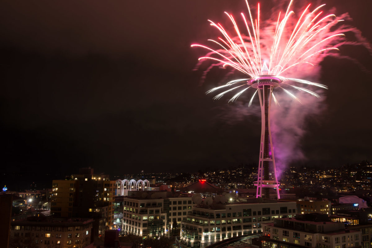 Photo Results New Years Eve Seattle Space Needle Fireworks Bradley
